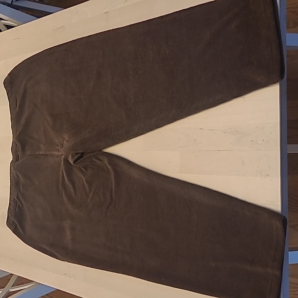 NWT Quaker Factory Vintage Inspo Brown Courduroy Pull-on Pants with Back Pockets - Picture 12 of 15